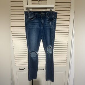 Joe's Jeans Dark Blue Distressed Skinny Jeans